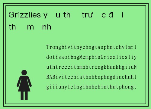 Grizzlies yếu thế trước đối thủ mạnh