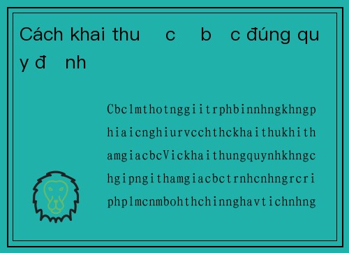 Cách khai thuế cờ bạc đúng quy định