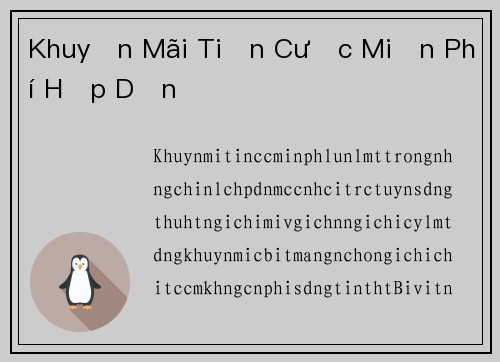 Khuyến Mãi Tiền Cược Miễn Phí Hấp Dẫn
