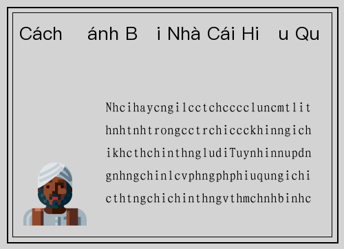 Cách Đánh Bại Nhà Cái Hiệu Quả