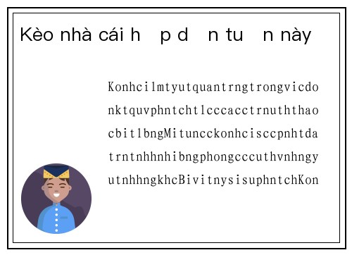 Kèo nhà cái hấp dẫn tuần này