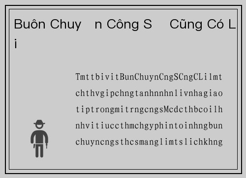 Buôn Chuyện Công Sở Cũng Có Lợi