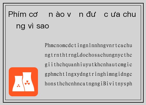 Phím cơ ồn ào vẫn được ưa chuộng vì sao